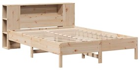 Cama com estante sem colchão 120x190 cm pinho maciço
