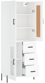 Armário alto 69,5x34x180 cm derivados de madeira branco