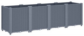 Vaso/floreira 160x40x53 cm PP cinzento azul