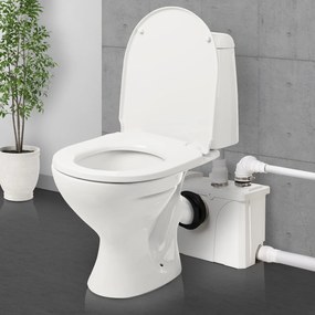 HomCom Bomba Trituradora de Águas Residuais para Casa de banho, Lavatório ou Cozinha Trituradora de 600 W com 3 Entradas - 51 x 21 x 31 cm