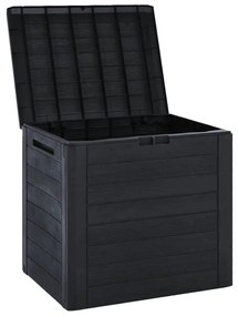 Caixa arrumação p/ jardim 58,5x46x55 cm polipropileno antracite