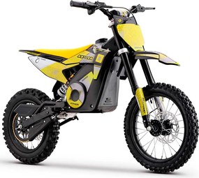 Mini moto elétrica para crianças velocidade até 38 km/h aprox. C/Limitador 1600W DORADO PD7 14/12" Amarela