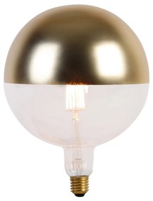 Lâmpada LED regulável E27 G200 Espelho Dourado 6W 360lm 1800K