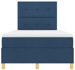 Cama Box com Colchão Azul 120x200 cm Tecido