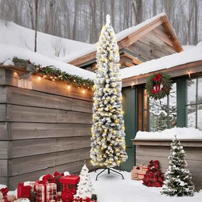 vidaXL Árvore de Natal Artificial Verde 240 cm PVC e Aço e Plástico