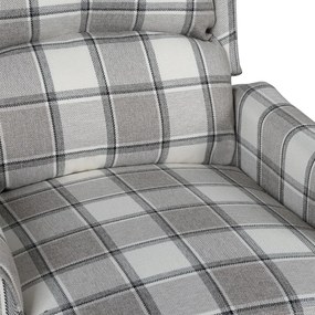 Poltrona de massagens reclinável tecido cinzento
