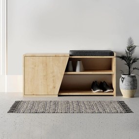 Sapateira Fiona com Prateleiras e Soft-Close – 104x47x37 cm – Carvalho