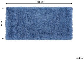 Tapete azul 80 x 150 cm CIDE Beliani