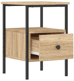 Mesa cabeceira 34x36x50 cm derivados madeira carvalho sonoma