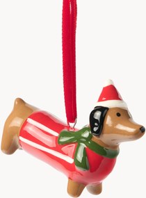 Ornamentos de Natal em porcelana Oliver, conjunto de 2
