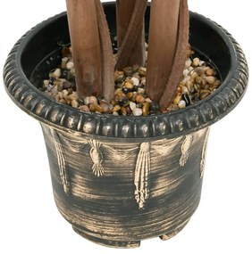 Planta artificial buxo em forma de esfera com vaso 119 cm verde
