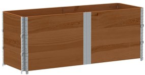 Vaso/floreira para jardim 150x50 cm pinho maciço castanho