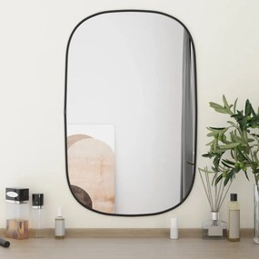 Espelho de parede 70x45 cm preto