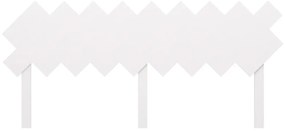 Cabeceira de cama 178x3x80,5 cm pinho maciço branco