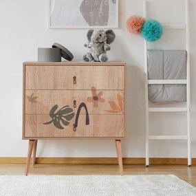 Cômoda City Trio – Multicolor – 80x89x40 cm