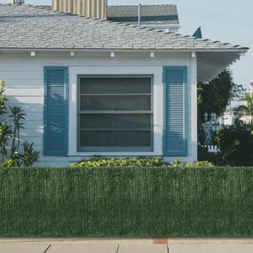vidaXL Vedação de relva artificial 1x10 m verde