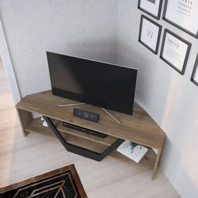 Móvel TV Sares – Nogueira/Preto – 120x35x36,8 cm