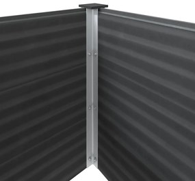Canteiro elevado de jardim 250x50x91 cm WPC cinzento