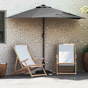 vidaXL Guarda-sol de Jardim Antracite 294 x 150 x 224 cm tecido