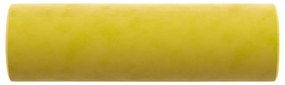 Almofadas decorativas 2 pcs Ø15x50 cm veludo amarelo