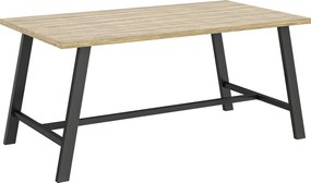Outsunny Mesa de Centro para Exterior Mesa Auxiliar Retangular em Metal com Tampo em Aparência de Madeira 100x55 cm Castanho | Aosom Portugal