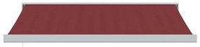 Toldo retrátil manual 350x250 cm bordô