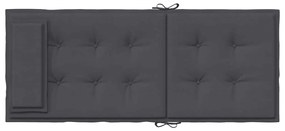 Almofadões p/ cadeira encosto alto 6pcs tecido oxford antracite