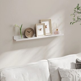Estante de parede 10 x 110 x 5/2 cm em branco