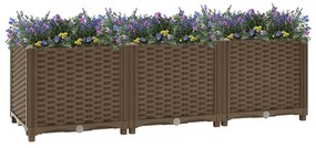 vidaXL Canteiro elevado 120x40x38 cm polipropileno