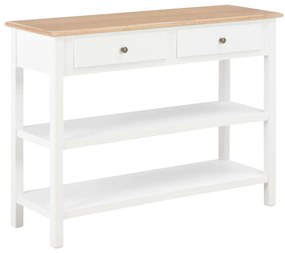 vidaXL Aparador 110x35x80 cm MDF branco