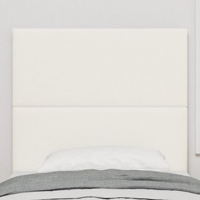 Cabeceira vidaXL Design Simples Creme 80 cm Tecido de Veludo