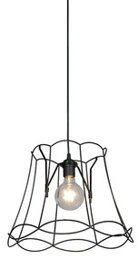 Candeeiro de suspensão retro preto 40 cm - Granny Frame Retro
