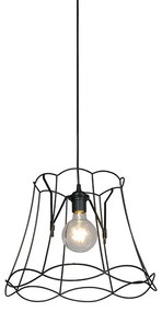 Candeeiro de suspensão retro preto 40 cm - Granny Frame