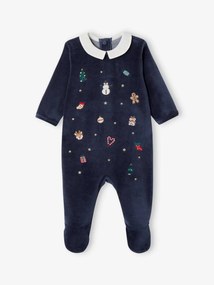 Pijama de Natal, para bebé marinho