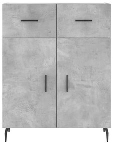Armário alto 69,5x34x180 cm derivados de madeira cinza cimento