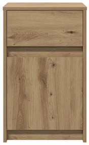 Criado-mudo LED 2 pcs carvalho artisiano 38 x 34 x 61 cm