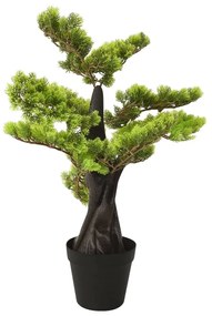 336320 vidaXL Bonsai cipreste artificial com vaso 60 cm verde
