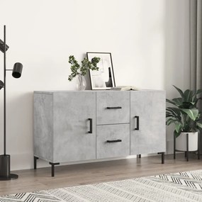 vidaXL Aparador 100x36x60 cm derivados de madeira cinzento cimento