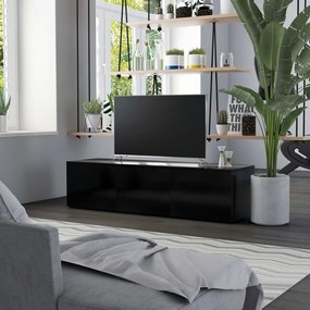 vidaXL Móvel de TV 120x34x30 cm derivados de madeira preto