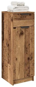 Gabinete de Banheiro vidaXL Madeira Velha 32x34x90 cm Madeira Compensa