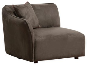 Sofá de Canto Mentis – Castanho – 360x108x79 cm
