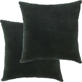 vidaXL Almofadões veludo de algodão 2 pcs 45x45 cm verde