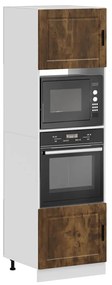 Armários forno 2 pcs Porto derivados de madeira carvalho fumado