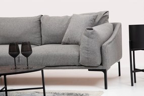 Sofá de Canto Leo Corner – Cinzento – 255 x 150 cm