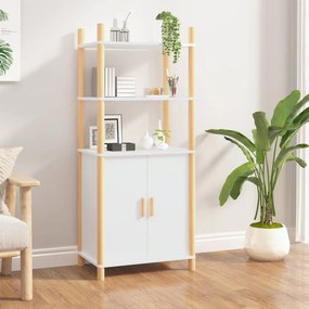 vidaXL Armário alto 60x40x141 cm derivados de madeira branco