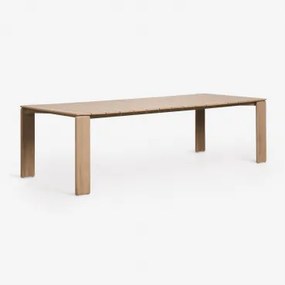 Mesa De Jantar Retangular Em Madeira De Acácia Kandroa Marrom Acácia Claro & 270 X 105 Cm - Sklum
