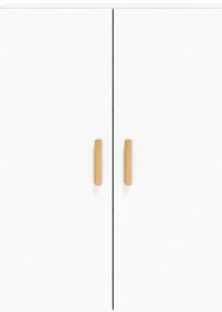 Móveis de parede 2 pcs derivados de madeira branco
