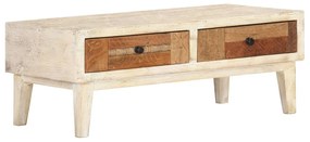 vidaXL Mesa de centro 90x50x35 cm madeira recuperada maciça