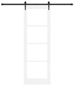 Porta Deslizante com Conjunto de Ferragens 'ORKDAL'Branco 78x232 cm