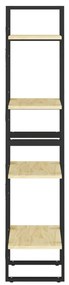 Estante com 4 prateleiras 40x30x140 cm pinho maciço